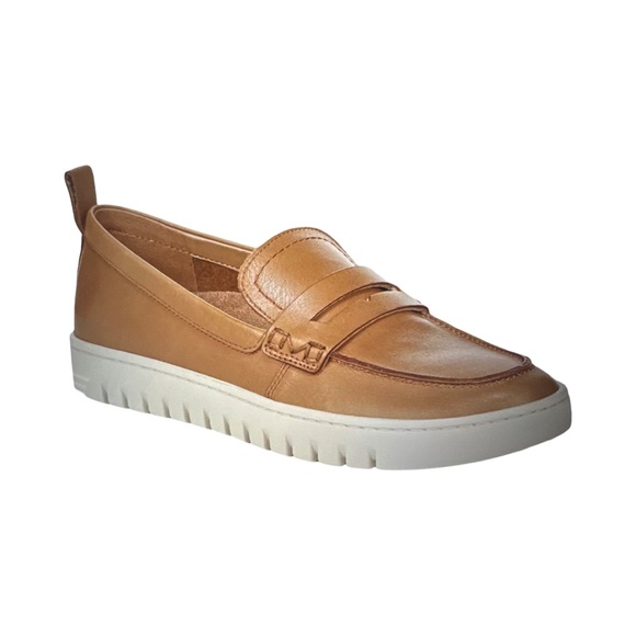 Vionic Shoes - VIONIC UPTOWN PENNY LOAFER. CAMEL BROWN LEATHER.